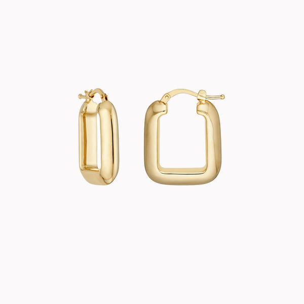 Puffed Square Earrings