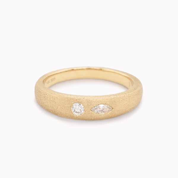 Round & Marquise Diamond Ring