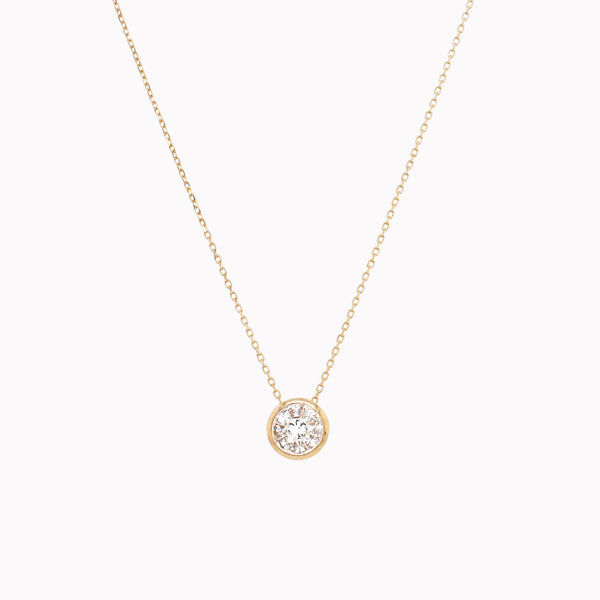 Diamond Cluster Pendant Necklace