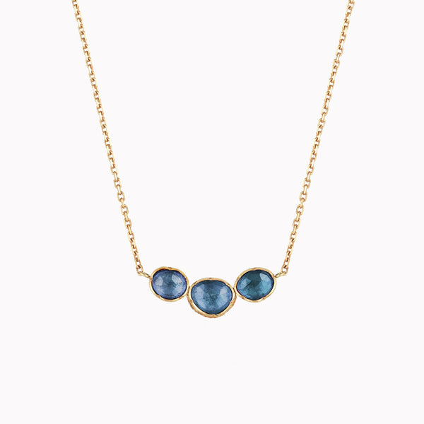 Orbit Blue Sapphire Necklace