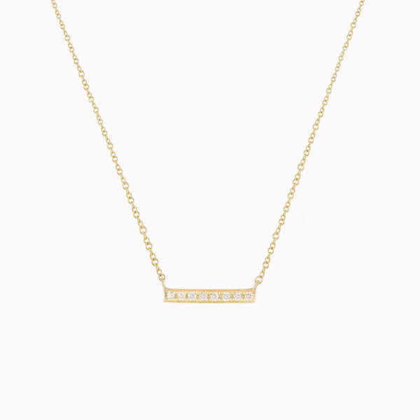 Petite Diamond Bar Necklace