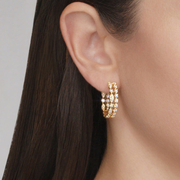 Starry Night Double Hoop Earrings