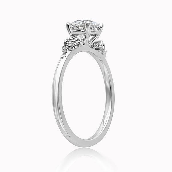 Finley 0.91ct Round White Gold Diamond Engagement Ring