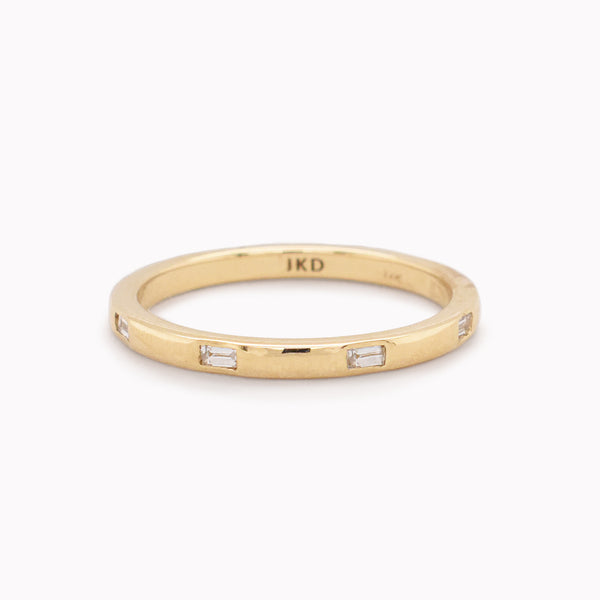 Eternal Diamond Baguette Dot Band