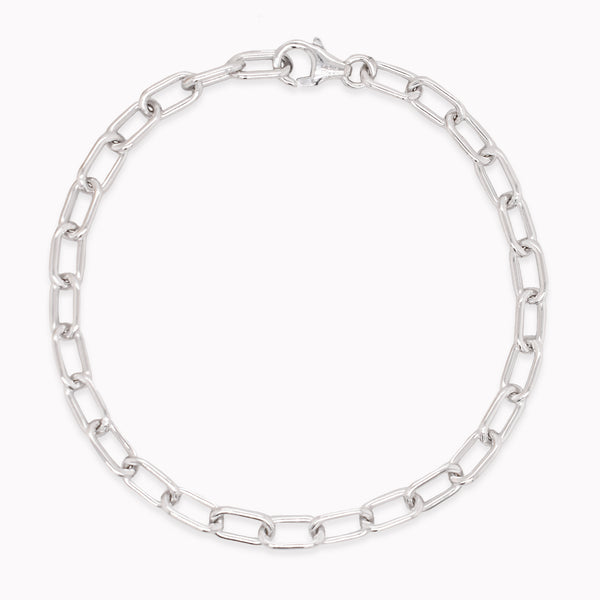 Silver Forzentina Chain Bracelet