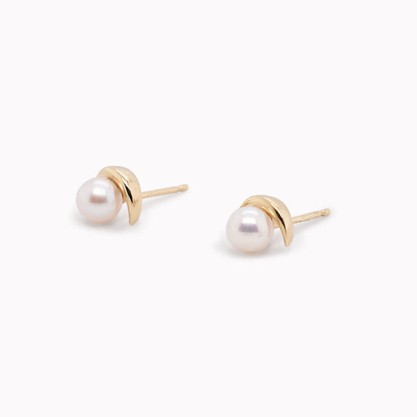 Pearl Moon Studs