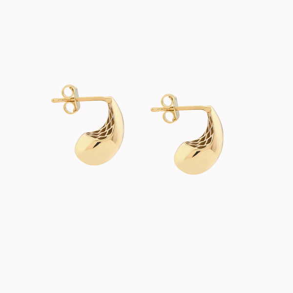 Petite Puff Teardrop Earrings